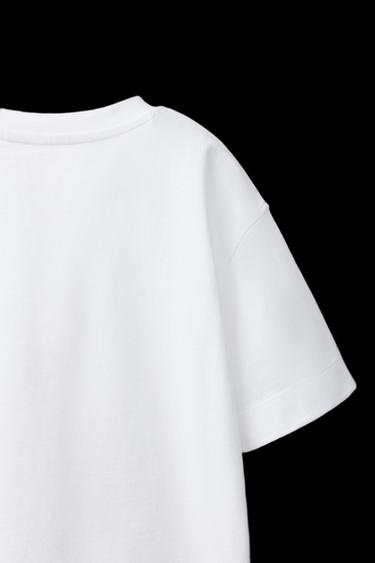 EINFACHES HEAVY-WEIGHT-T-SHIRT - Weiß von Zara