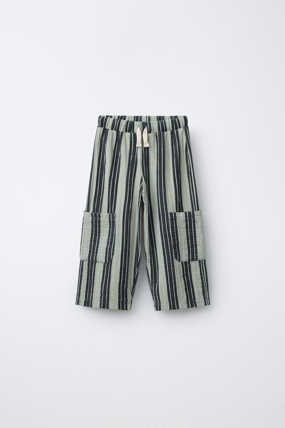 Pantalon Zara Garçon 9 Ans Bleu Texturé – Neuf Avec étiquettes