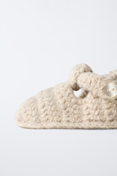 CHAUSSONS SANDALES - Blanc écru de Zara - Image 4