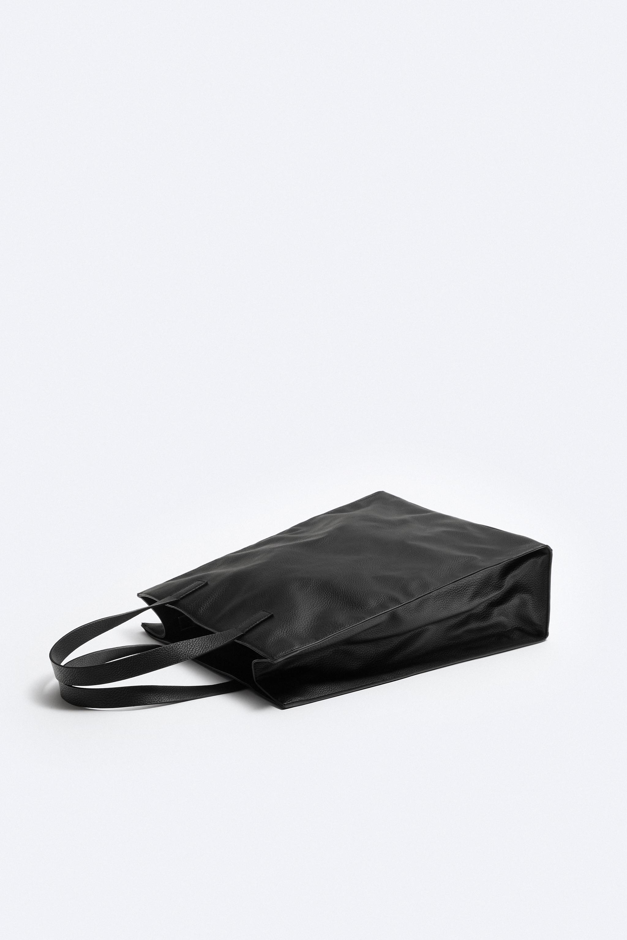 Zara tote bag discount men