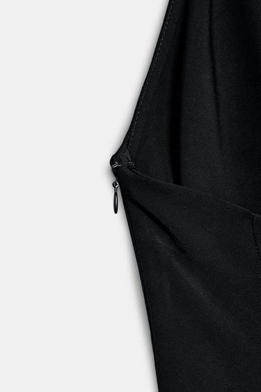 ZW COLLECTION HALTERNECK FRINGED DRESS - Black by Zara - Image 9