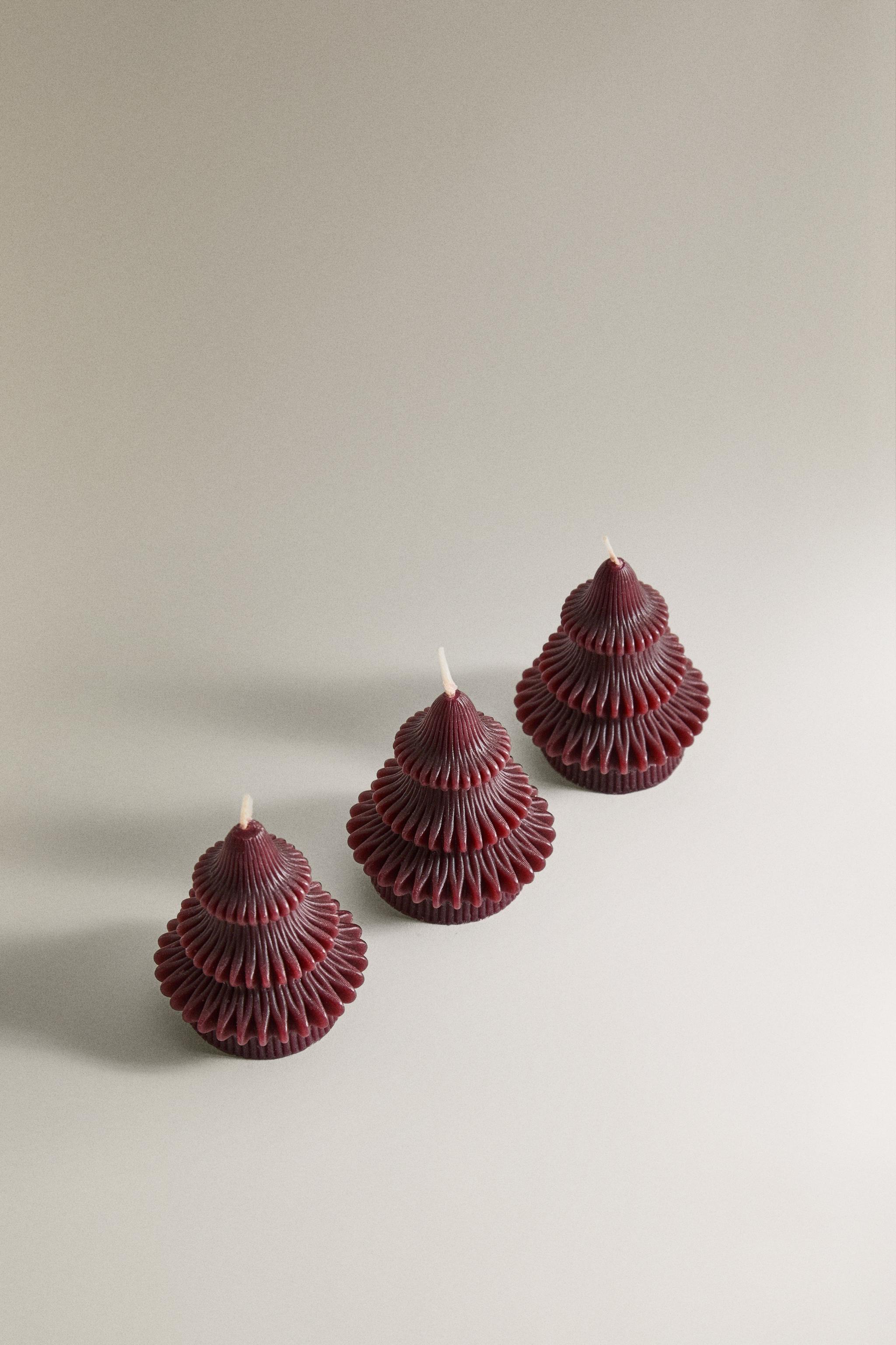 SET OF GINGERBREAD TREE SCENTED CANDLES (SET OF 3)