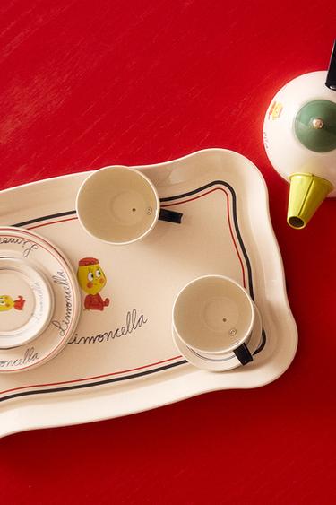 KIDS' LIMONCELLA X THE ANIMALS OBSERVATORY TOY DINNER SET - Cream by Zara - Image 5