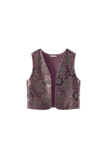 EMBROIDERED BEADED WAISTCOAT