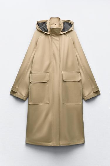 FUNKN PARKA S KAPUC - Svtl velbloud od Zara