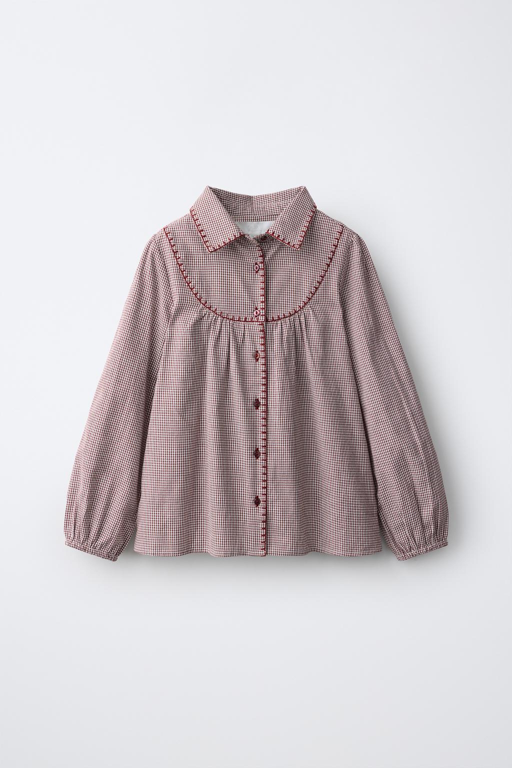 CHECK TOPSTITCH SHIRT