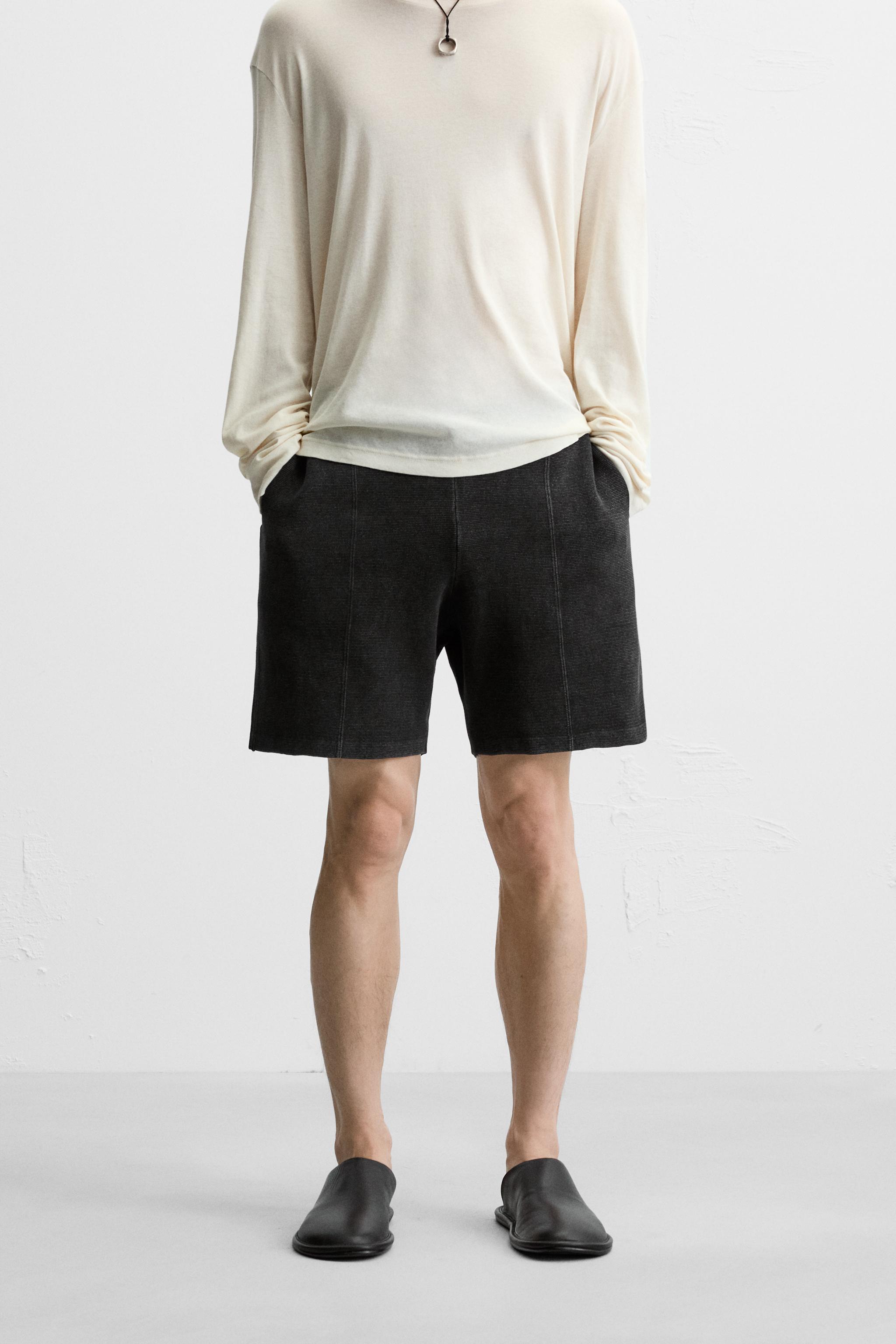 パンツ THEREDTHREAD S gather knit shorts THEREDTHREAD】S gather knit shorts