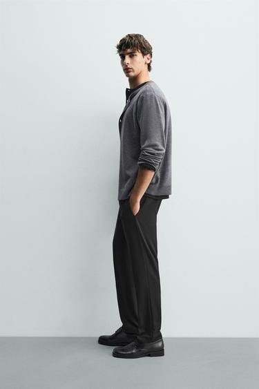 PANTALON JOGGER À TAILLE CONFORTABLE - Noir de Zara - Image 3