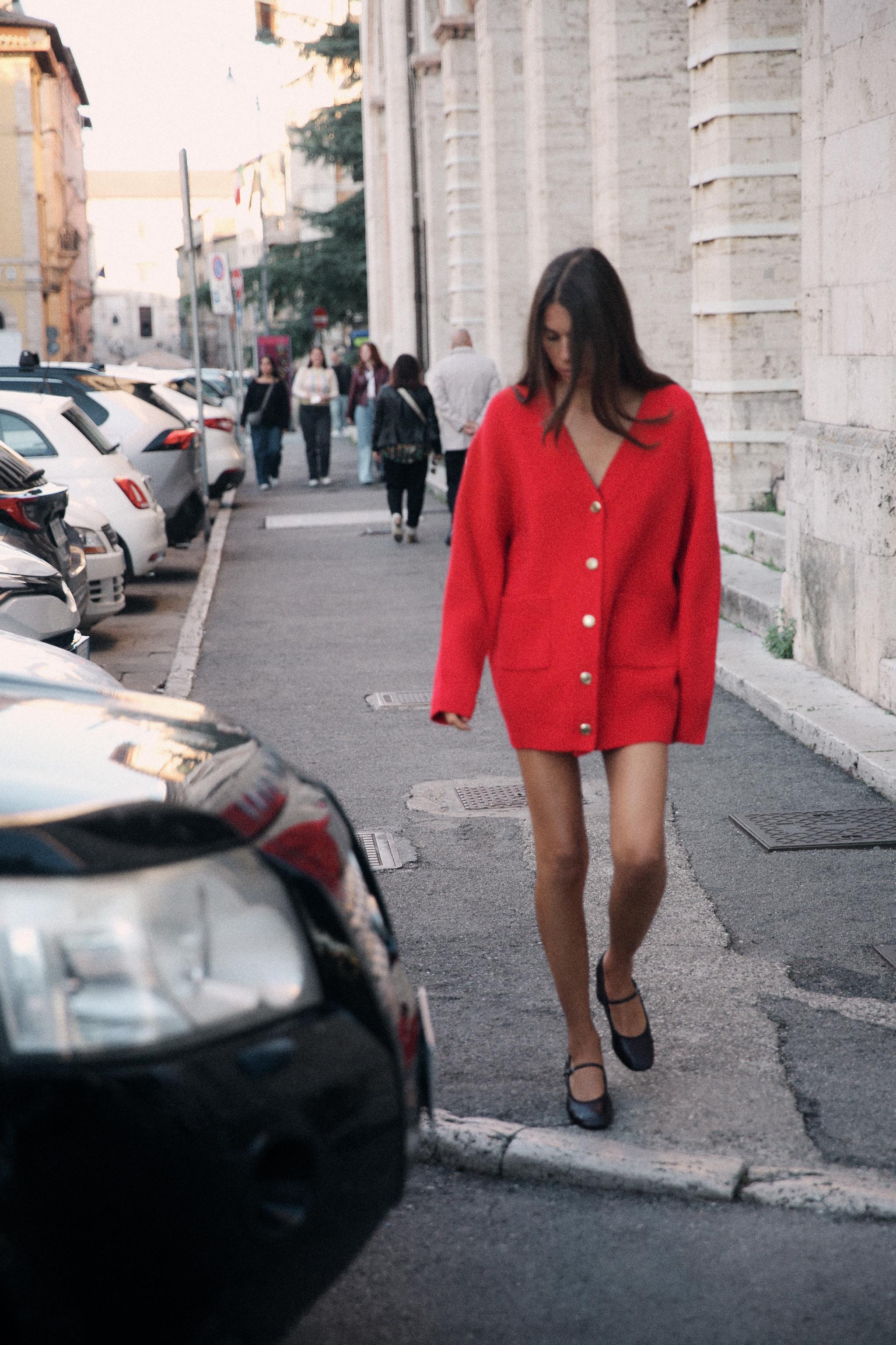 Gros pull femme zara sale