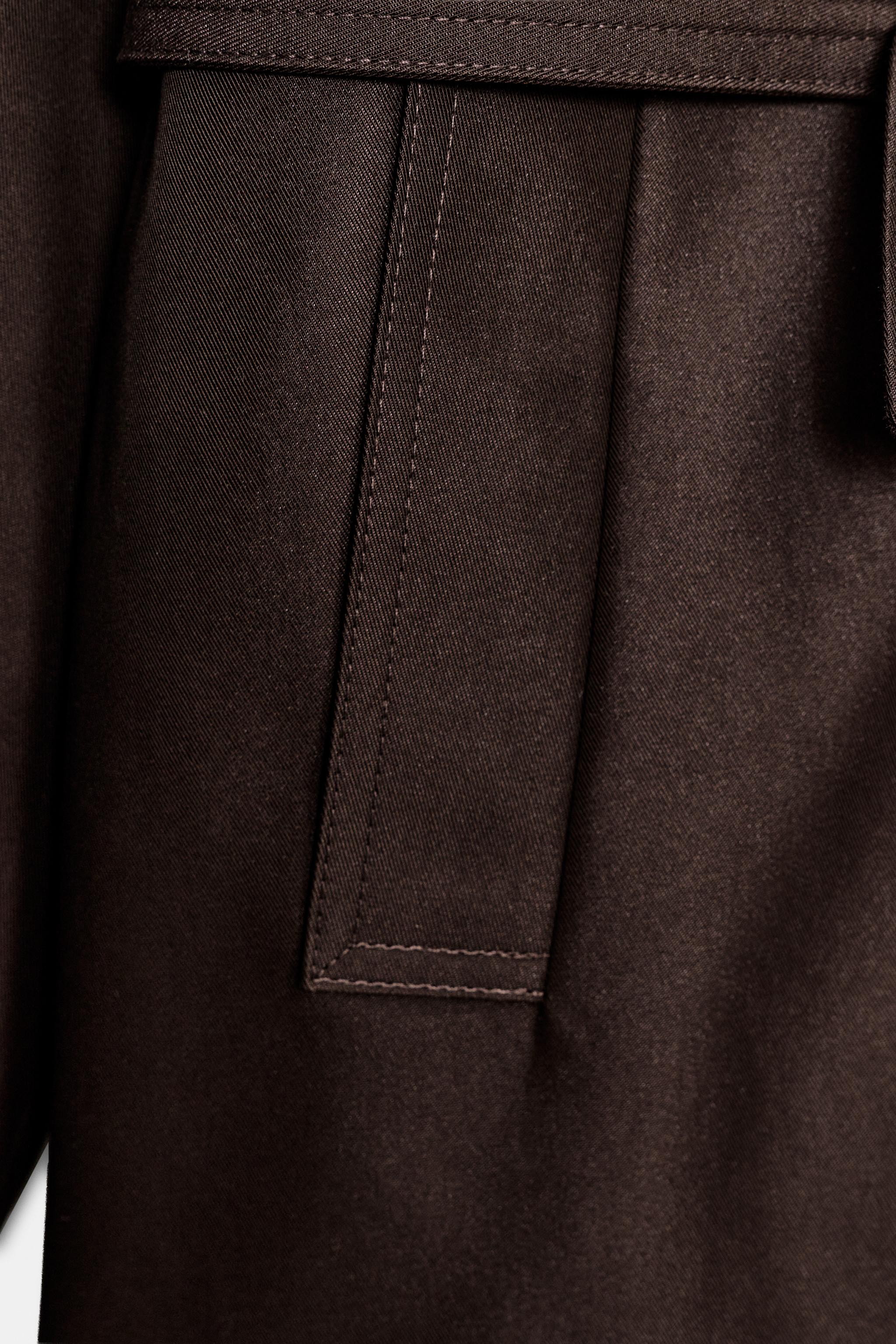 TRENCH COL MONTANT À CEINTURE