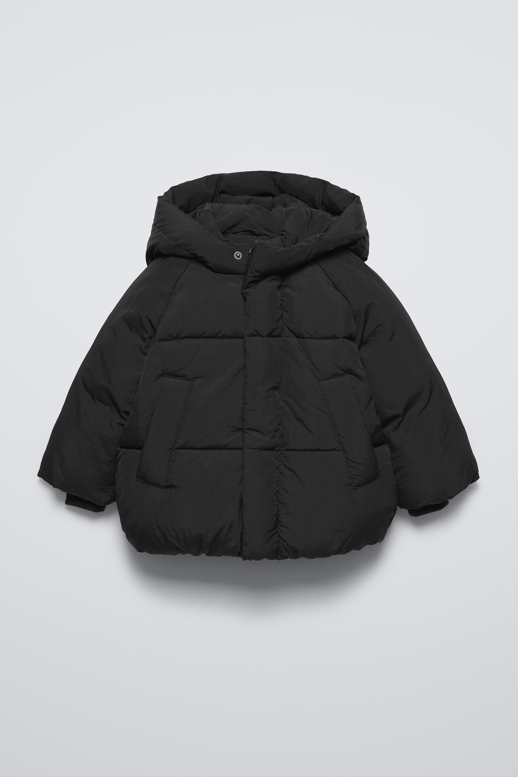 Quilted jacket with hidden hood zara hotsell