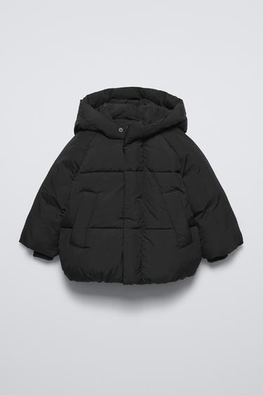 HOODED PADDED JACKET - Black by Zara
