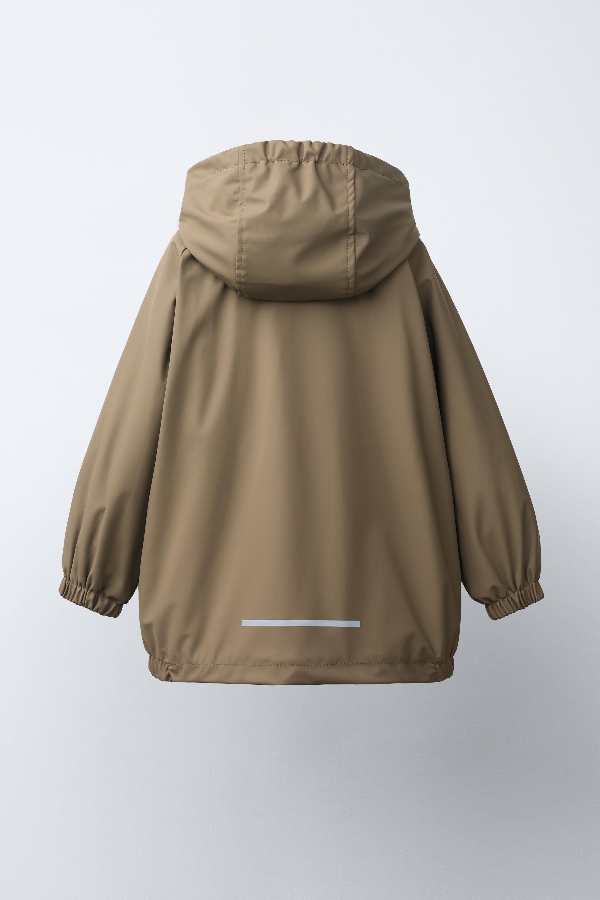 Детские куртки Zara RUBBERIZED WATER REPELLENT RAINCOAT — фото 5