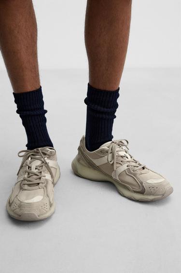 CHAUSSETTES CÔTELÉES - Bleu marine foncé de Zara - Image 1