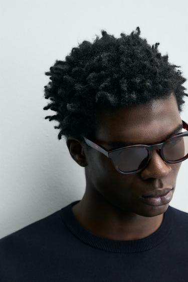 PULL REGULAR FIT EN COTON - Bleu marine foncé de Zara - Image 4