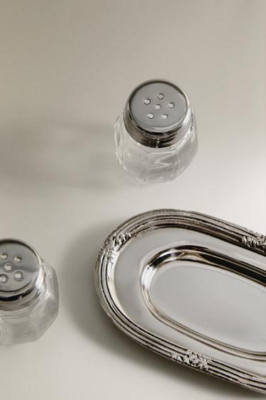 ENSEMBLE SALIÈRE ET POIVRIÈRE PLATEAU - Acier de Zara - Image 2