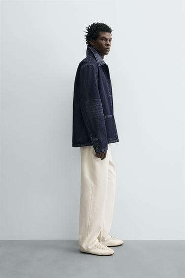 JEAN DROIT COTON-CHANVRE - Écru de Zara - Image 3