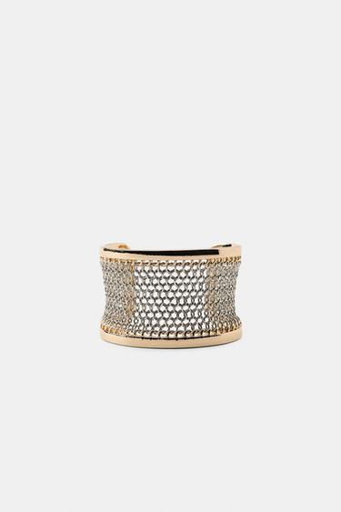 Zara RIGID LINK BRACELET - Gold / Silver