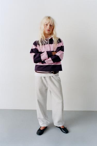 HEAVYWEIGHT STRIPED POLO SHIRT - Pink by Zara