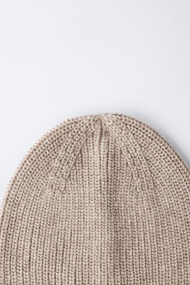 PURL KNIT HAT - Sand / Marl by Zara - Image 2