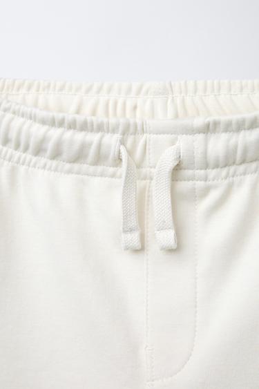 ENSEMBLE INTERLOCK T-SHIRT ET BERMUDA - Écru de Zara - Image 5