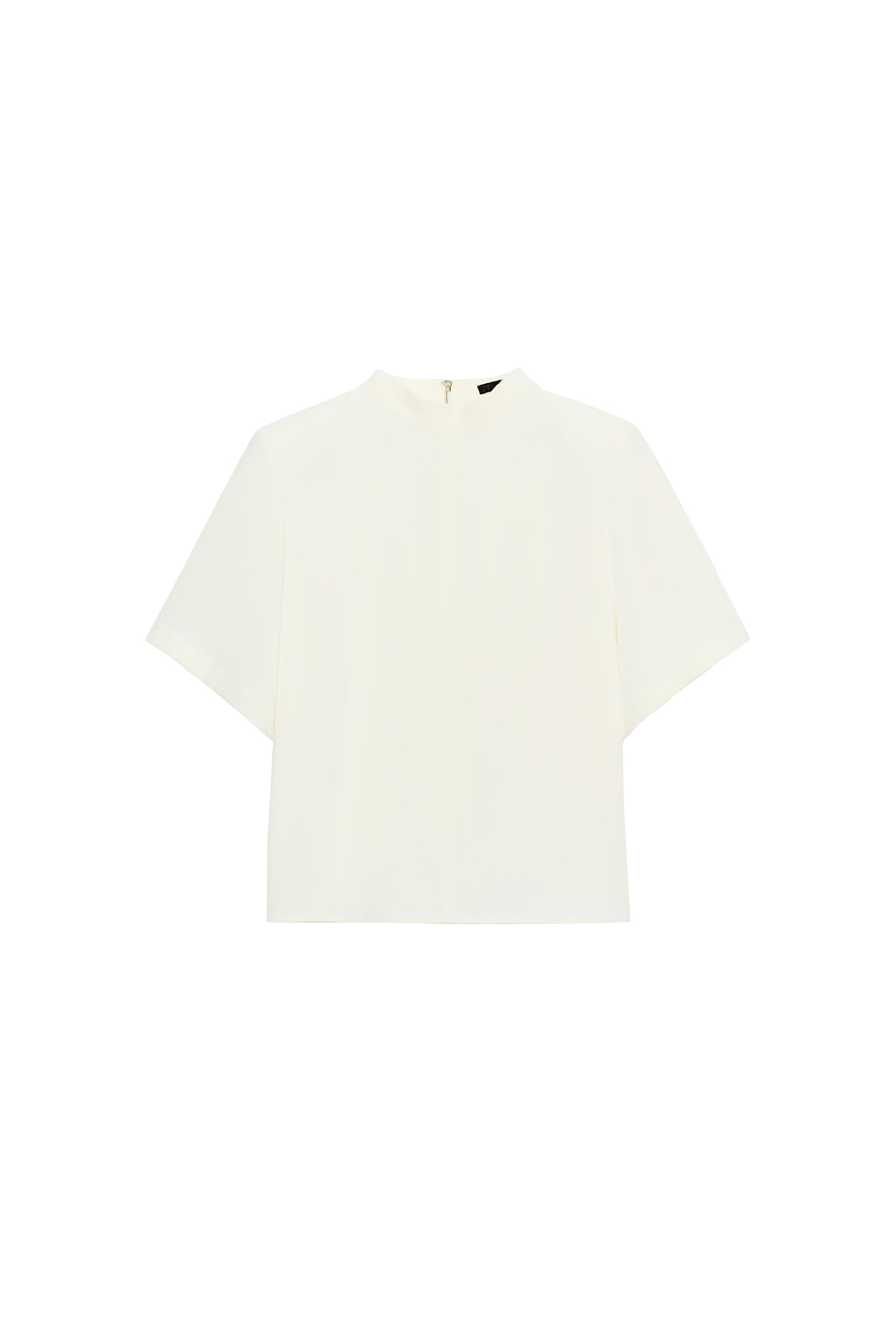 SHORT SLEEVE SHIRT - Oyster-white | ZARA Australia