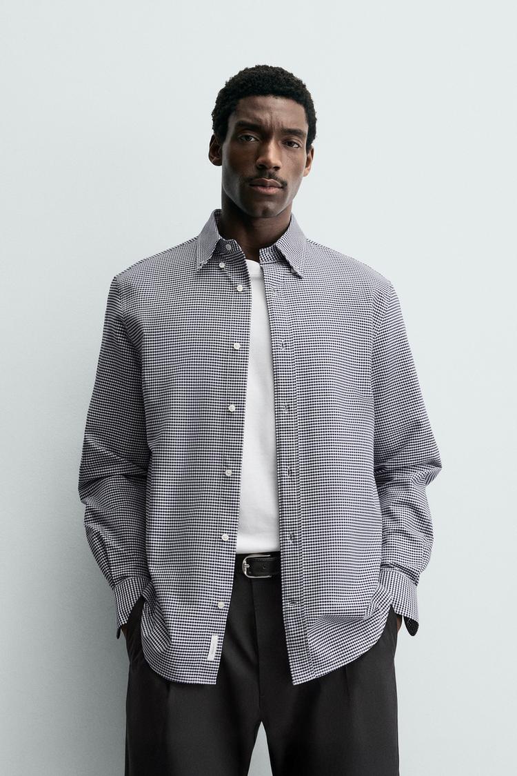 ZARA COTTON CHECKS SHIRT
