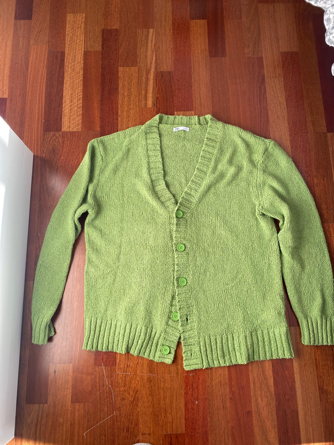 TEXTURED TERRY CARDIGAN