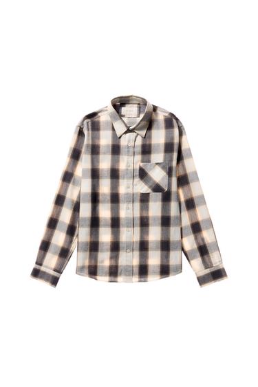 CHECK SHIRT - Ecru by Zara