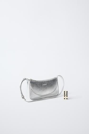 SAC BANDOULIÈRE MÉTALLISÉ - Argent de Zara - Image 5