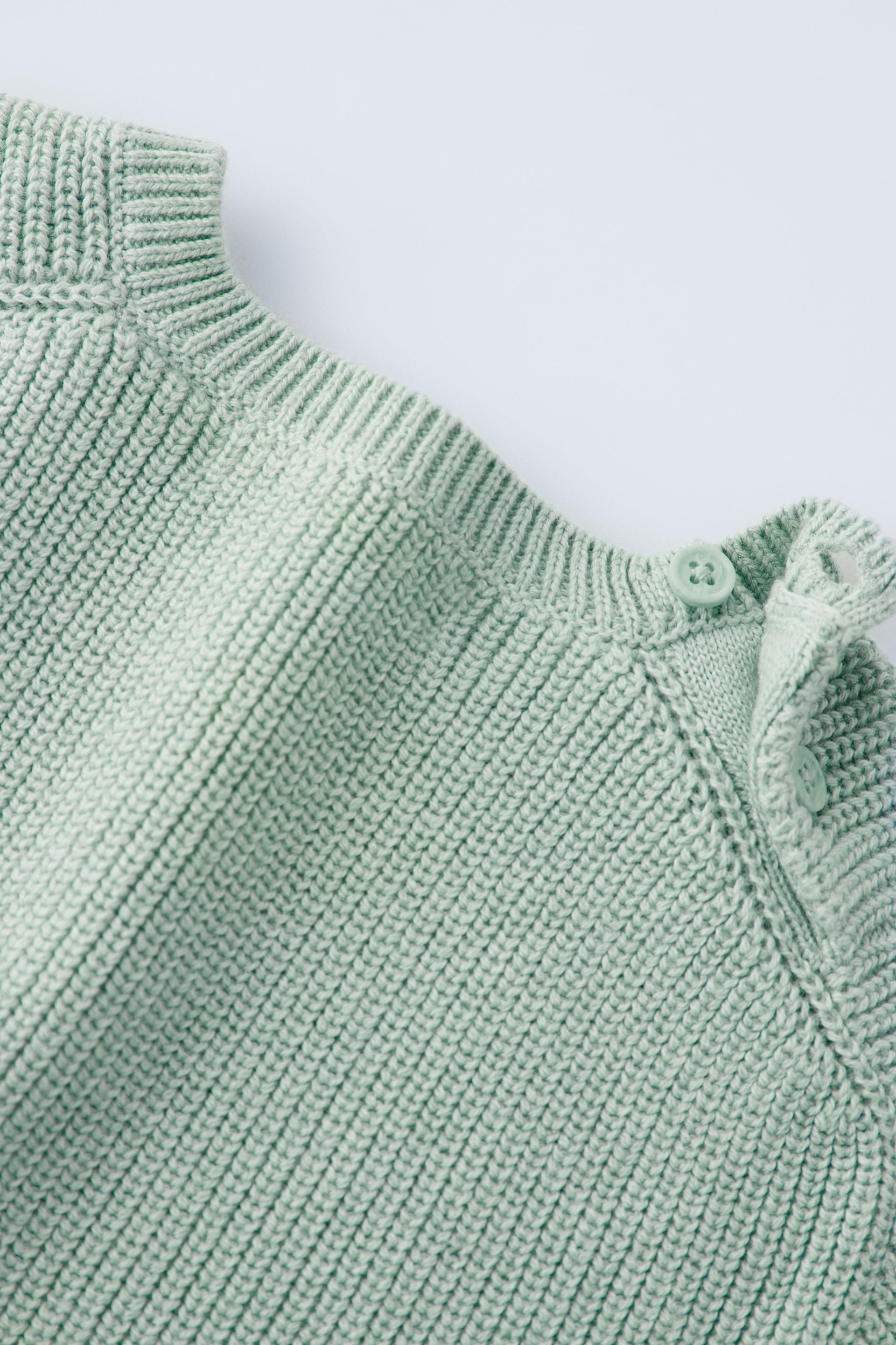 KNIT SWEATER - Light blue