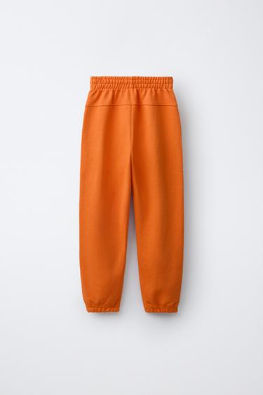 PLAIN JOGGING TROUSERS - Orange by Zara - Image 1