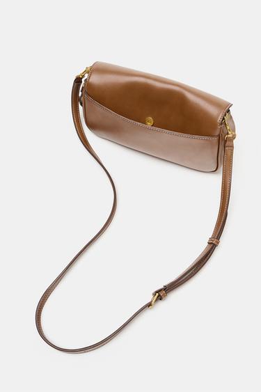 LONG CROSSBODY BAG - Dark tan by Zara - Image 4