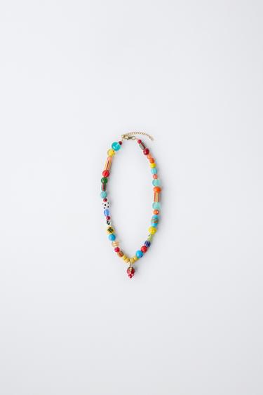 BEADED NECKLACE - Multicoloured by Zara