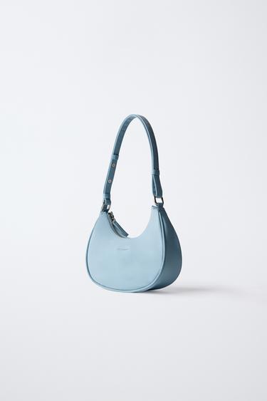 SAC PORTÉ ÉPAULE EN NYLON - Bleu de Zara - Image 1