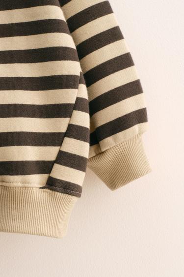 ZARA TIMELESS - STRIPED SWEATSHIRT - Brown by Zara - Image 2