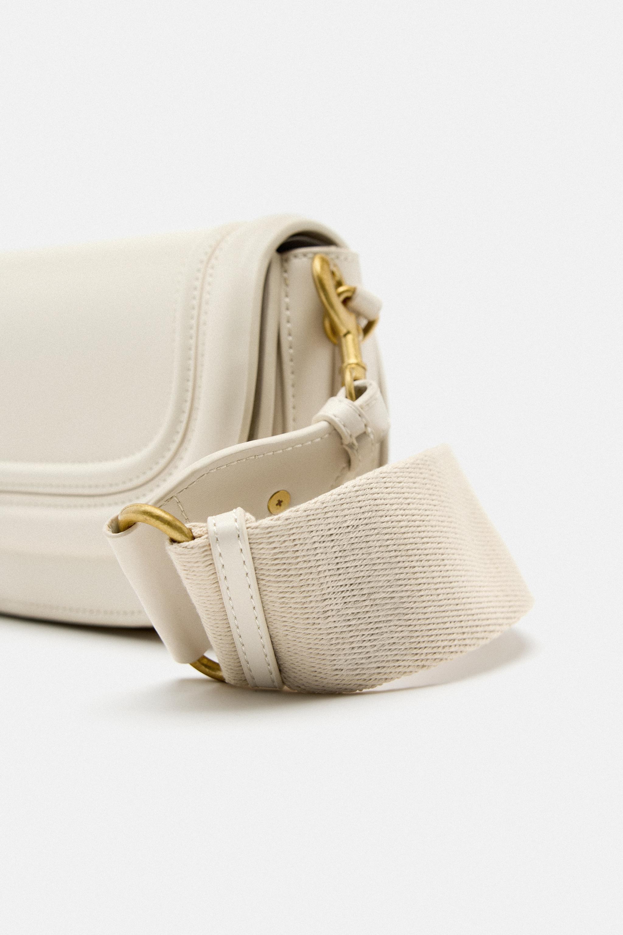 White cross body bag zara sale