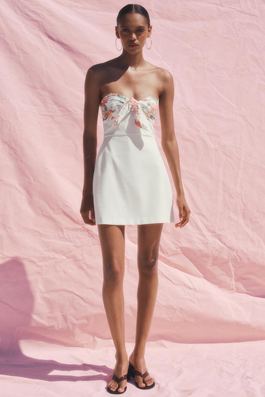 Thumbnail image for FLORAL PRINT SCARF SHORT DRESS