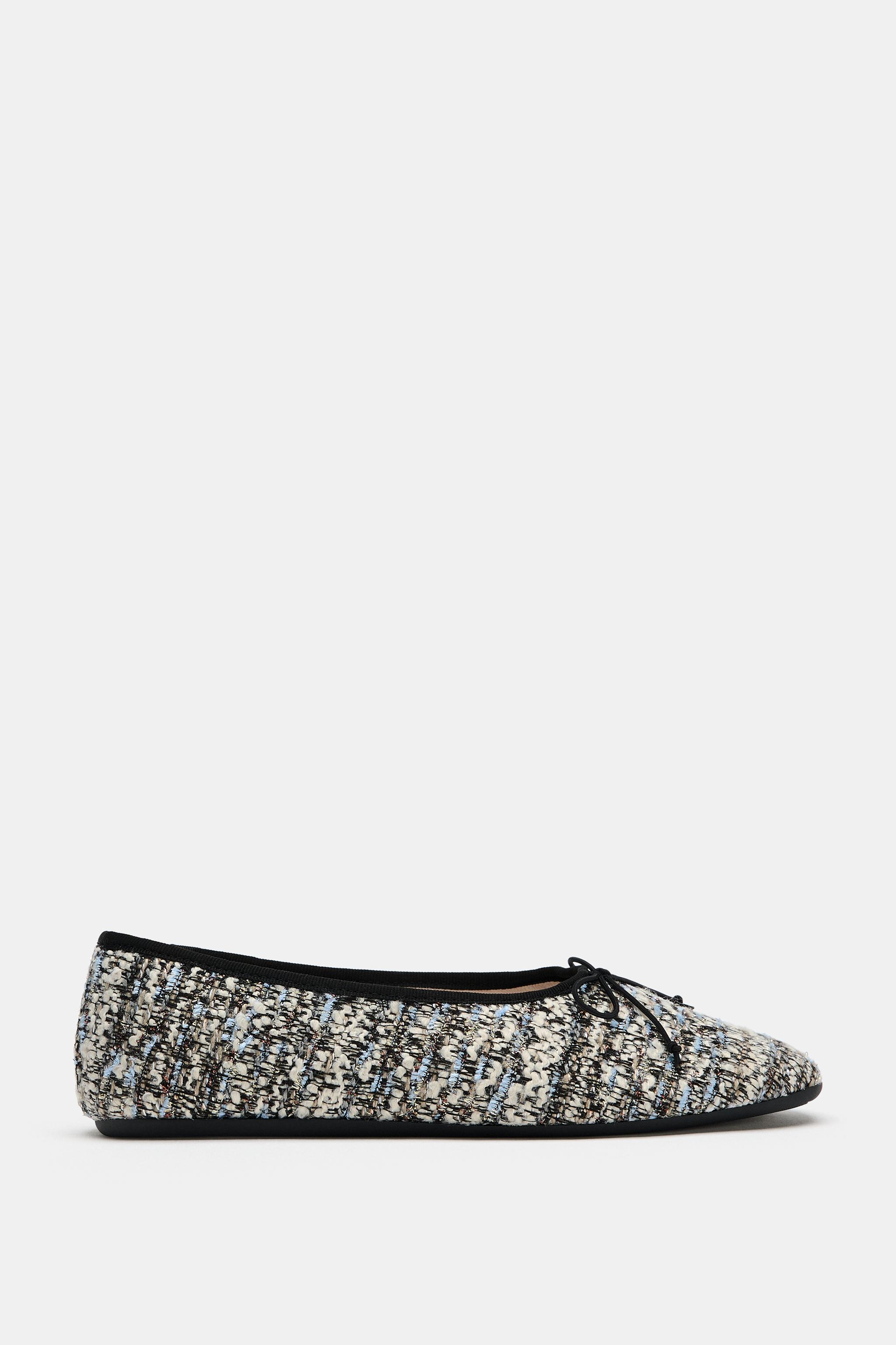 FABRIC BOW BALLET FLATS