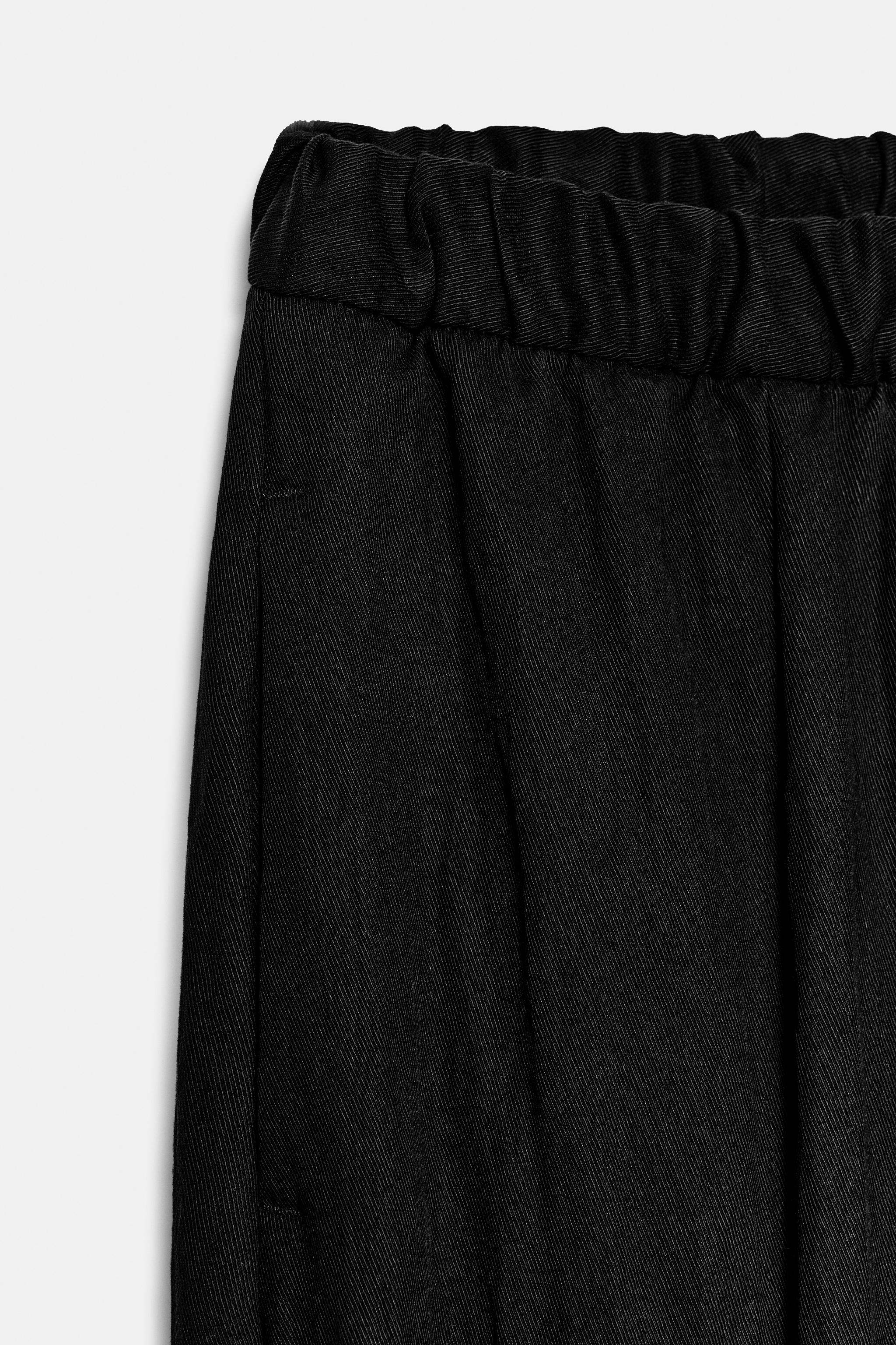 Женские брюки Zara ZW COLLECTION BARREL PANTS — фото 7