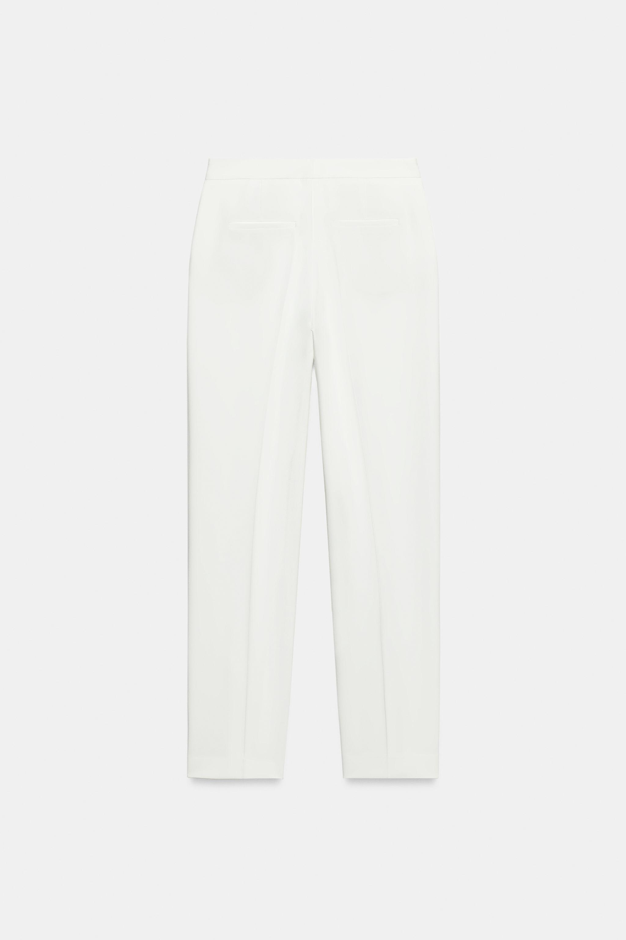 HIGH-RISE STRAIGHT-LEG TROUSERS