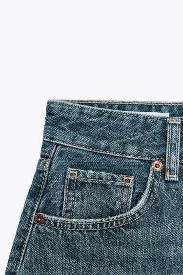 SHORT MINI EN JEAN TRF TAILLE NORMALE - Bleu / Gris de Zara - Image 8