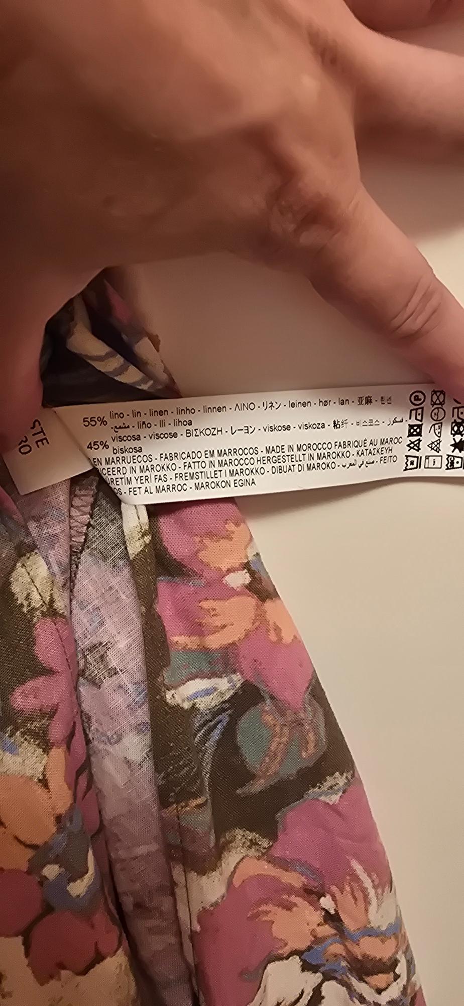 LINEN BLEND FLORAL PRINT DRESS - Image 4