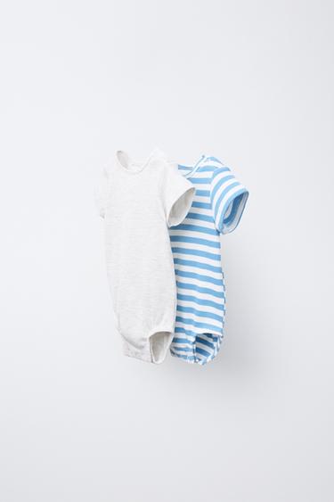 PACK DOS BODIES WAFFLE - Gris vigoré de Zara