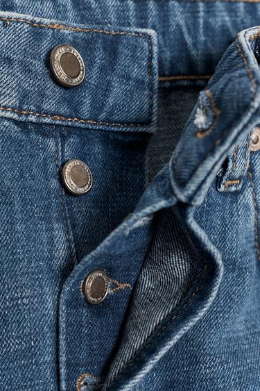 JEAN ZW COLLECTION BAS REVERS TAILLE MOYENNE - Bleu moyen de Zara - Image 7