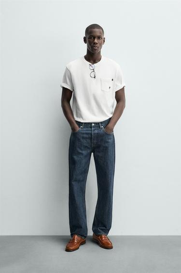 BOXY FIT SLOGAN T-SHIRT - Oyster-white by Zara - Image 0