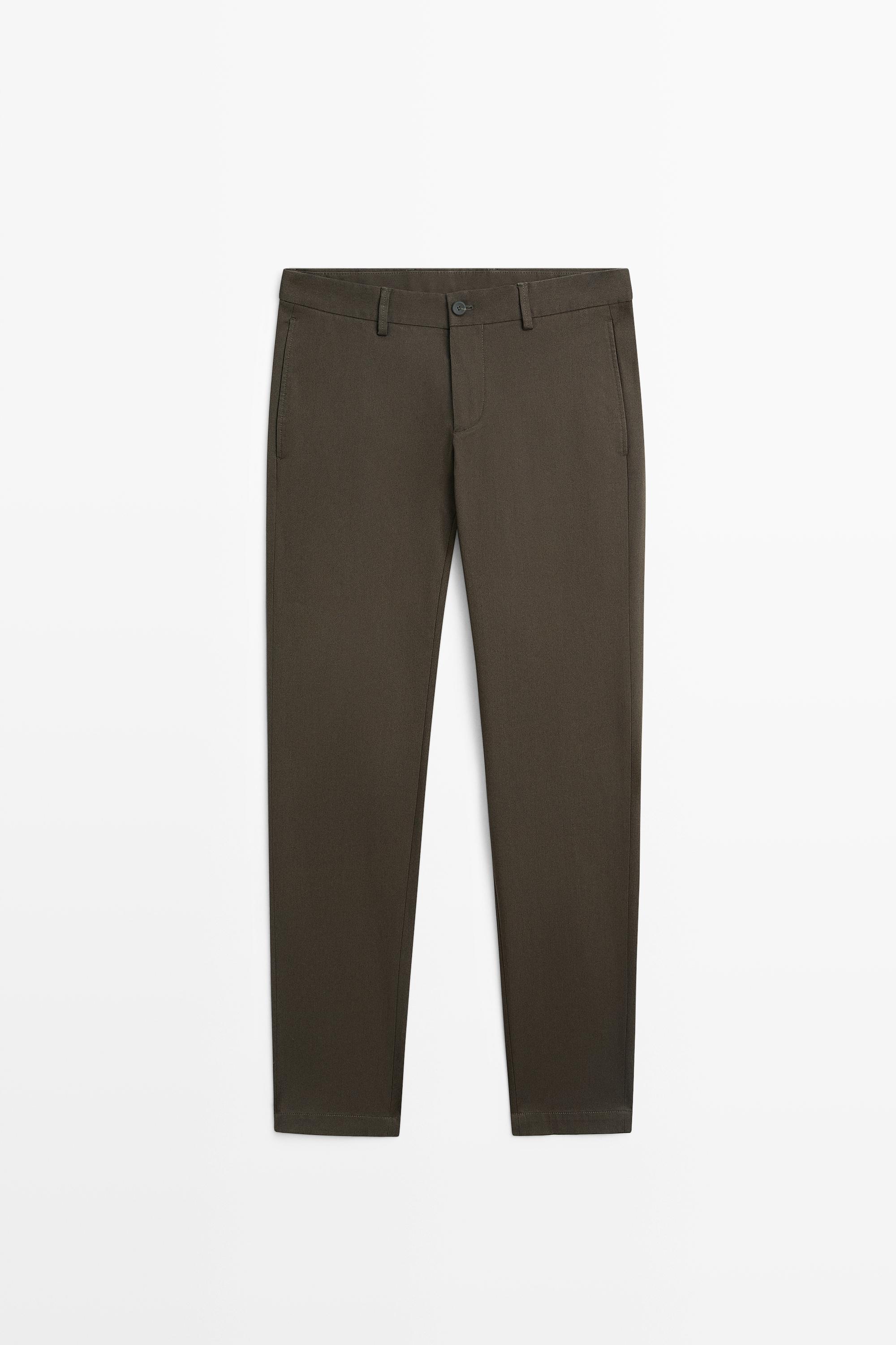 Slim fit pants — Brown