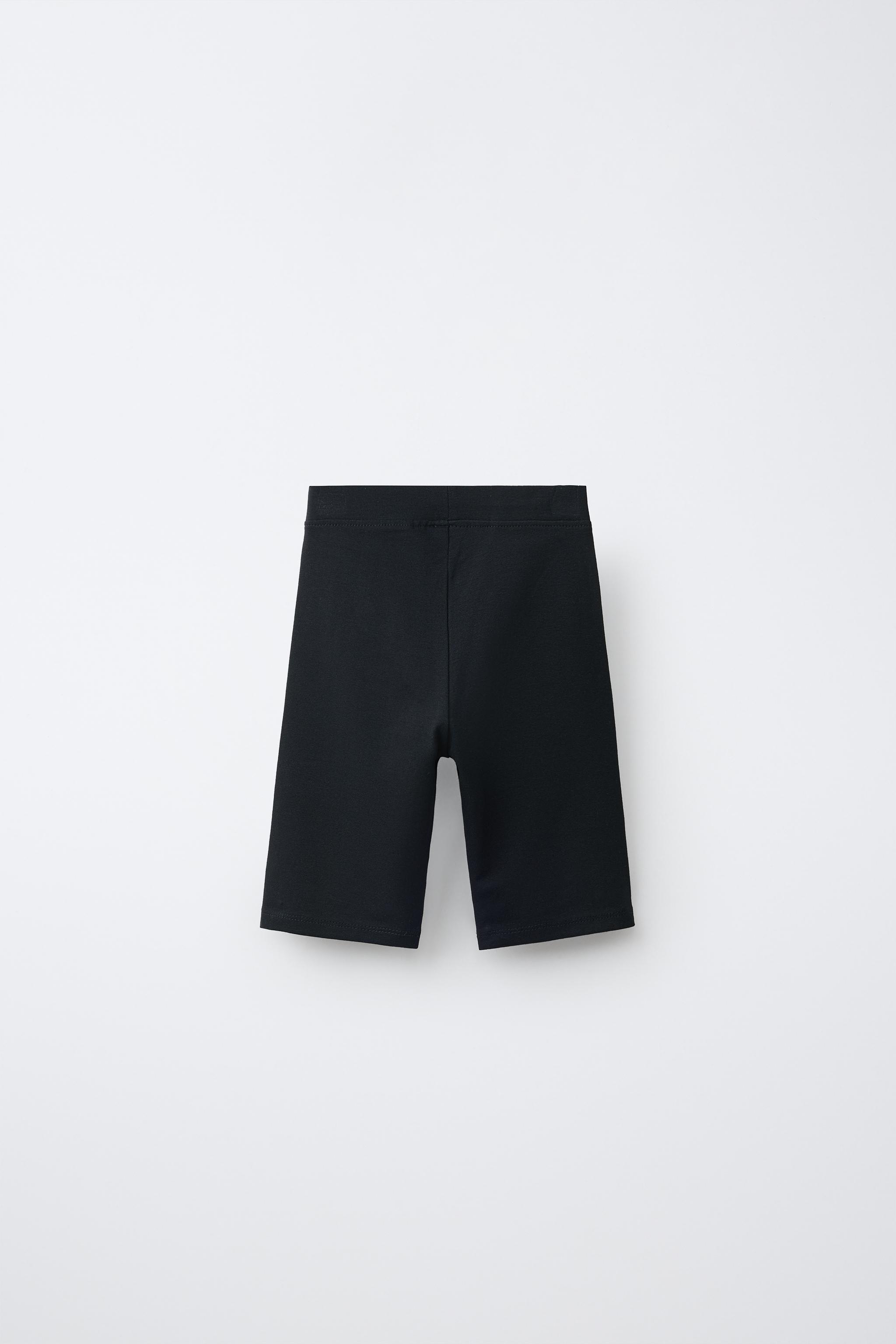 PLAIN BIKE SHORTS — Black