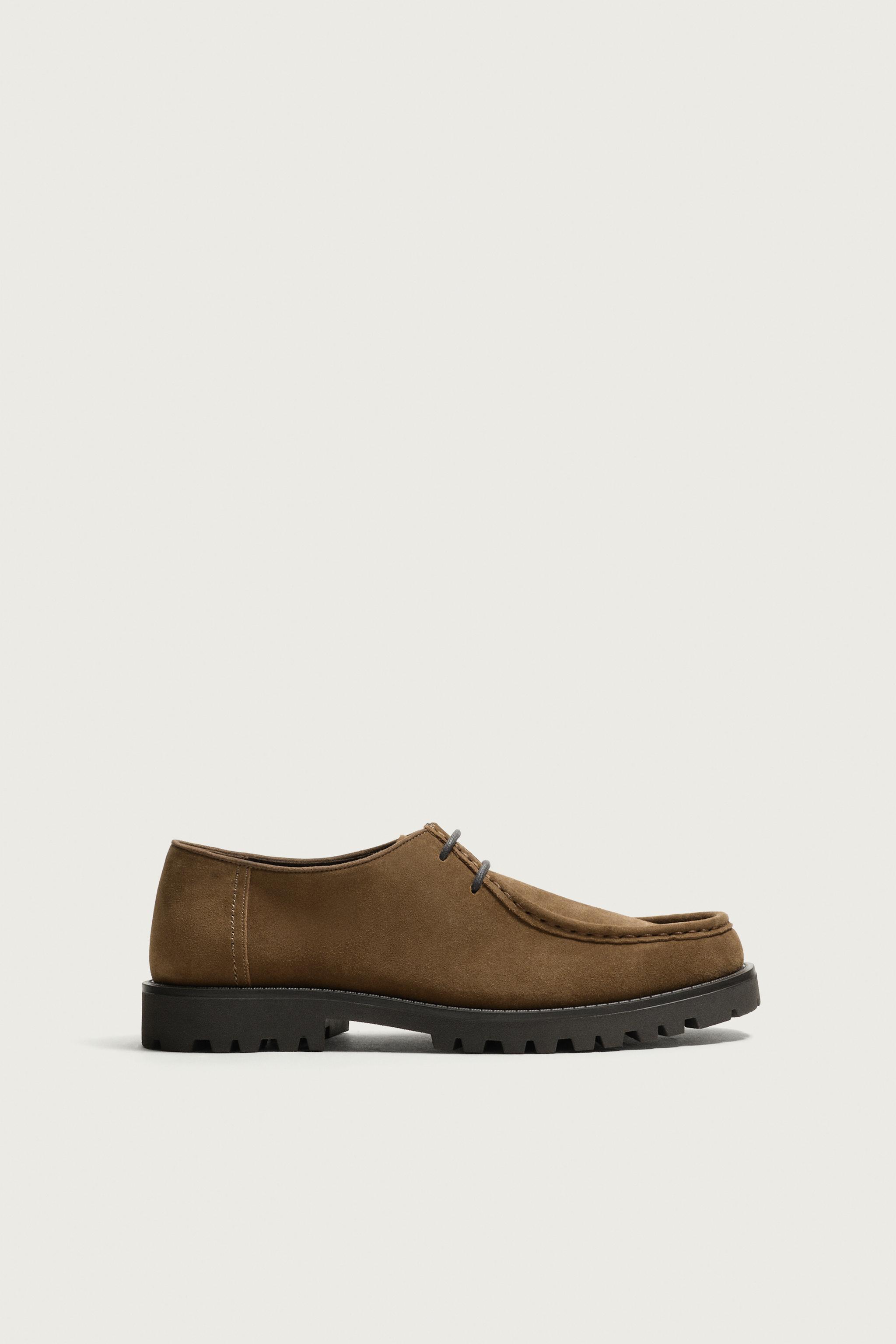 LEATHER LUG SOLE SHOES