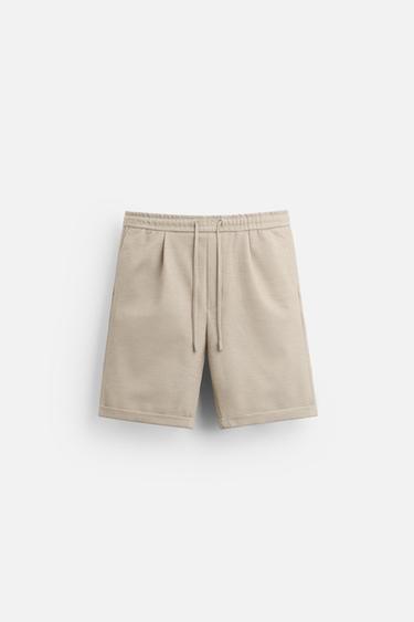 COMFORT BERMUDA SHORTS - Light tan by Zara